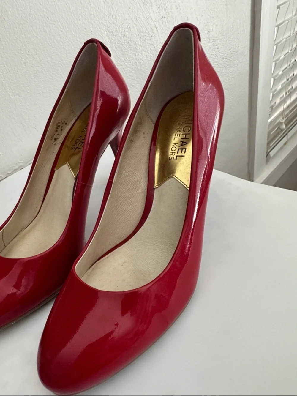 Michael Kors Red Stiletto Heels Pumps